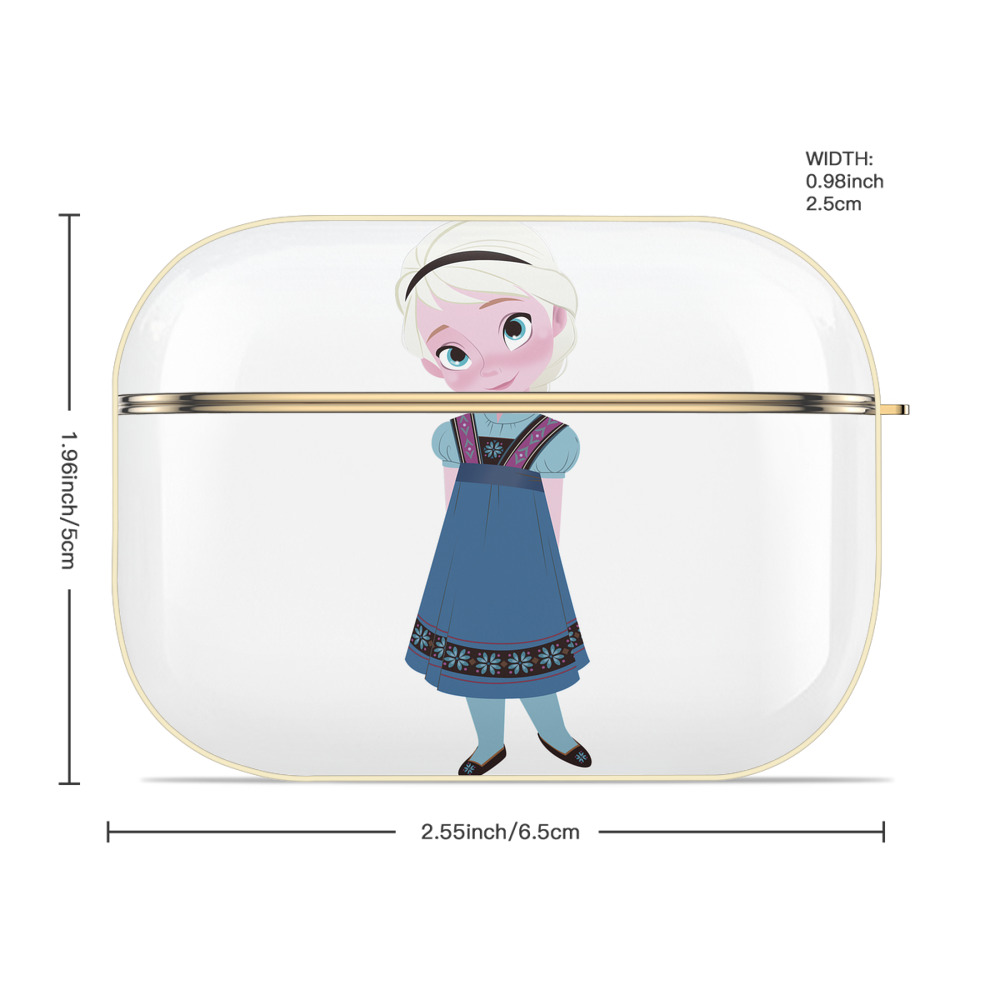 アナと雪の女王 アンナ エルサ Frozen Anna Elsa 【AirPods Pro用】ハードシェル保護ケース｜耐衝撃・防指紋・カラビナ付き商品仕様