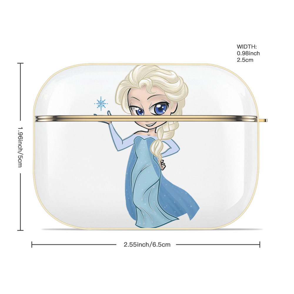 アナと雪の女王 アンナ エルサ Frozen Anna Elsa 【AirPods Pro用】ハードシェル保護ケース｜耐衝撃・防指紋・カラビナ付き商品仕様