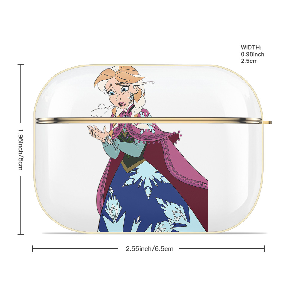 アナと雪の女王 アンナ エルサ Frozen Anna Elsa 【AirPods Pro用】ハードシェル保護ケース｜耐衝撃・防指紋・カラビナ付き商品仕様