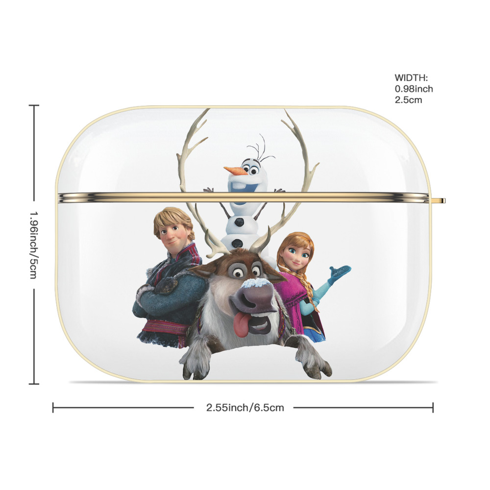 アナと雪の女王 アンナ エルサ Frozen Anna Elsa 【AirPods Pro用】ハードシェル保護ケース｜耐衝撃・防指紋・カラビナ付き商品仕様