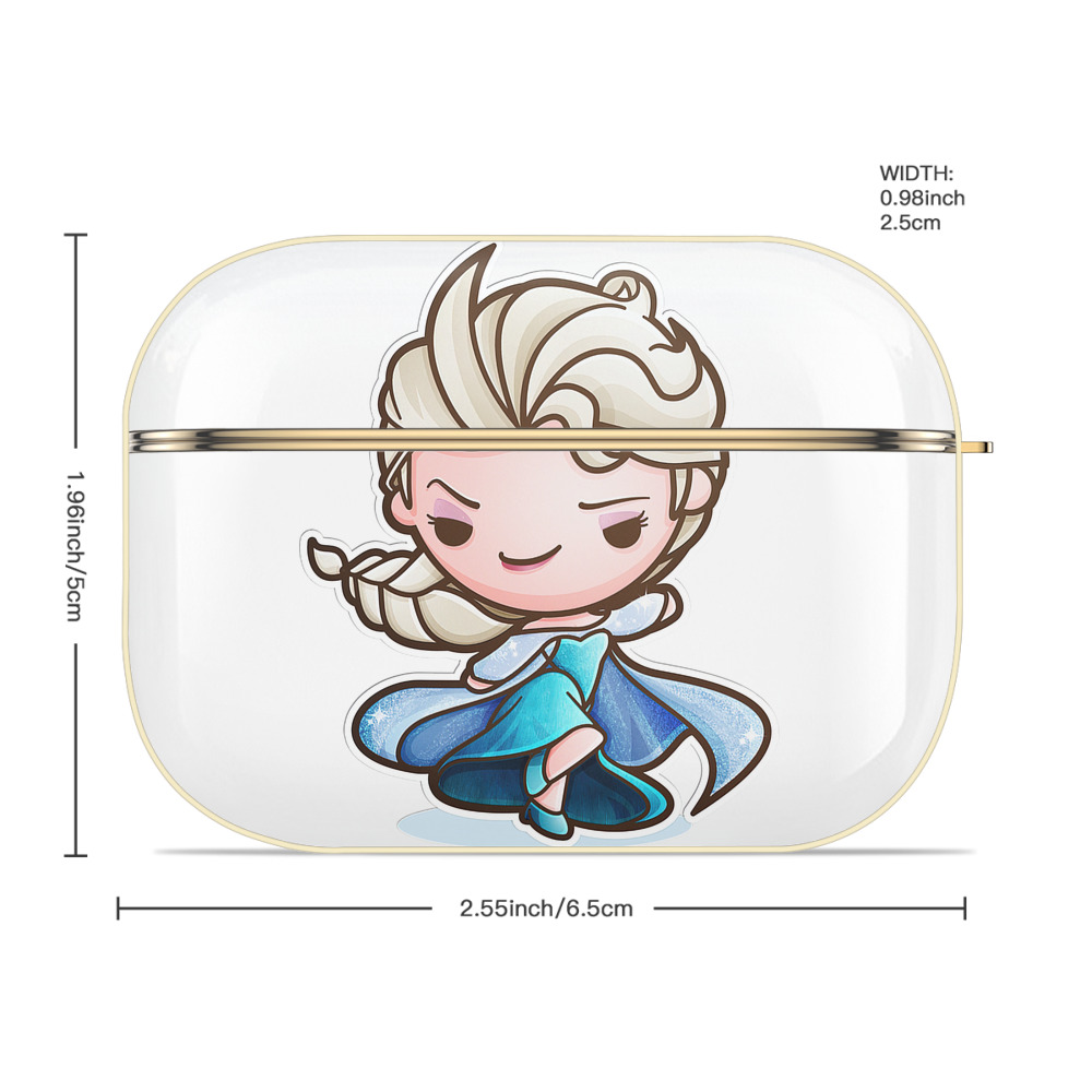 アナと雪の女王 アンナ エルサ Frozen Anna Elsa 【AirPods Pro用】ハードシェル保護ケース｜耐衝撃・防指紋・カラビナ付き商品仕様