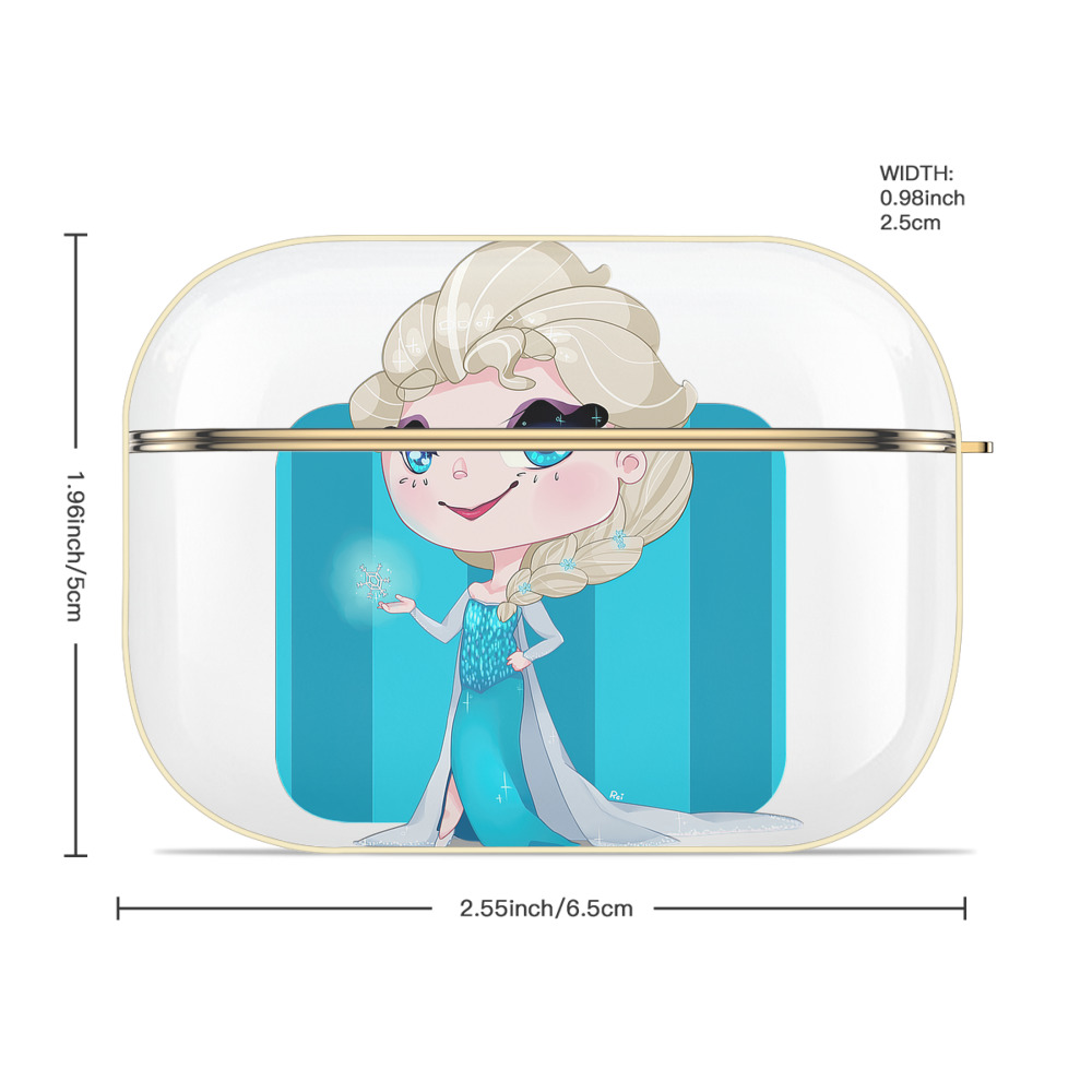 アナと雪の女王 アンナ エルサ Frozen Anna Elsa 【AirPods Pro用】ハードシェル保護ケース｜耐衝撃・防指紋・カラビナ付き商品仕様