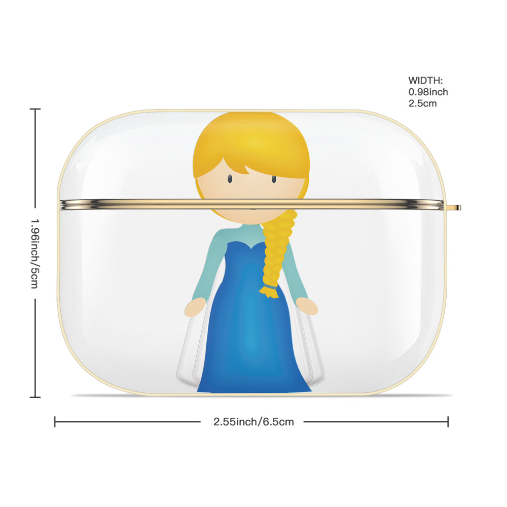 アナと雪の女王 アンナ エルサ Frozen Anna Elsa 【AirPods Pro用】ハードシェル保護ケース｜耐衝撃・防指紋・カラビナ付き商品仕様