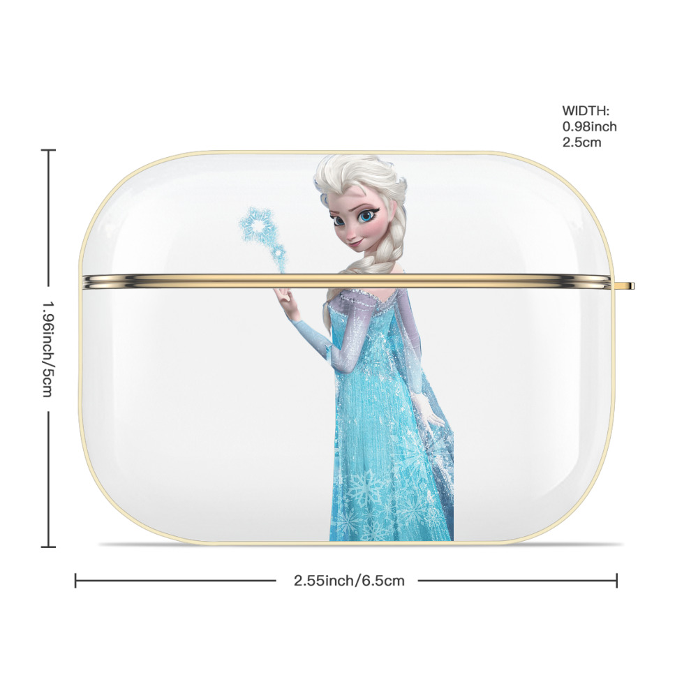 アナと雪の女王 アンナ エルサ Frozen Anna Elsa 【AirPods Pro用】ハードシェル保護ケース｜耐衝撃・防指紋・カラビナ付き商品仕様
