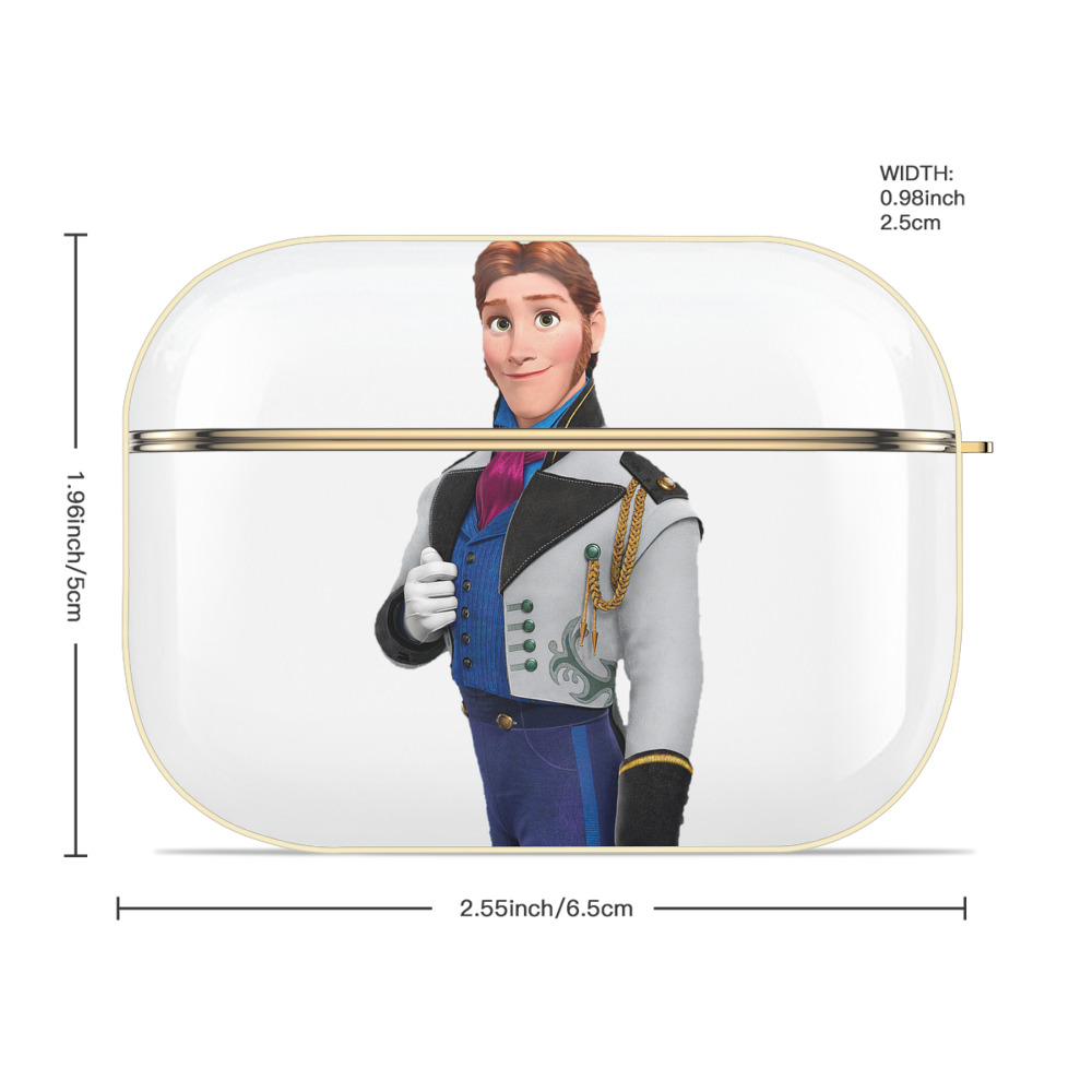 アナと雪の女王 アンナ エルサ Frozen Anna Elsa 【AirPods Pro用】ハードシェル保護ケース｜耐衝撃・防指紋・カラビナ付き商品仕様