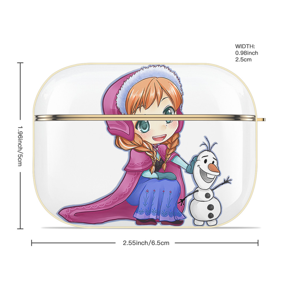 アナと雪の女王 アンナ エルサ Frozen Anna Elsa 【AirPods Pro用】ハードシェル保護ケース｜耐衝撃・防指紋・カラビナ付き商品仕様