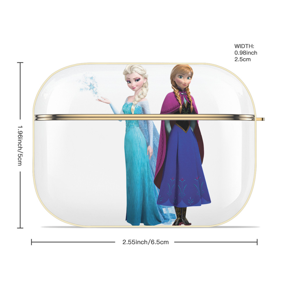 アナと雪の女王 アンナ エルサ Frozen Anna Elsa 【AirPods Pro用】ハードシェル保護ケース｜耐衝撃・防指紋・カラビナ付き商品仕様