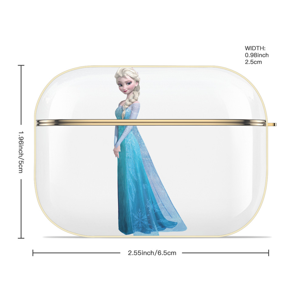アナと雪の女王 アンナ エルサ Frozen Anna Elsa 【AirPods Pro用】ハードシェル保護ケース｜耐衝撃・防指紋・カラビナ付き商品仕様