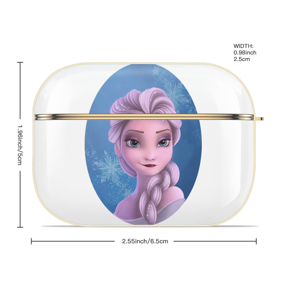 アナと雪の女王 アンナ エルサ Frozen Anna Elsa 【AirPods Pro用】ハードシェル保護ケース｜耐衝撃・防指紋・カラビナ付き商品仕様