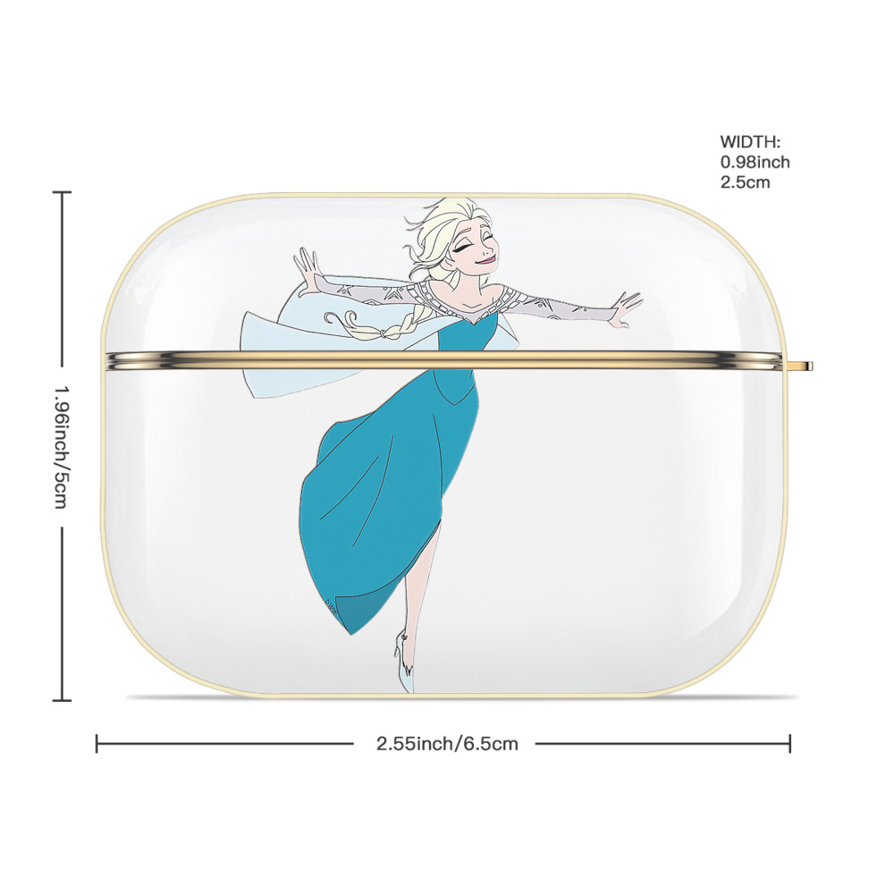 アナと雪の女王 アンナ エルサ Frozen Anna Elsa 【AirPods Pro用】ハードシェル保護ケース｜耐衝撃・防指紋・カラビナ付き商品仕様