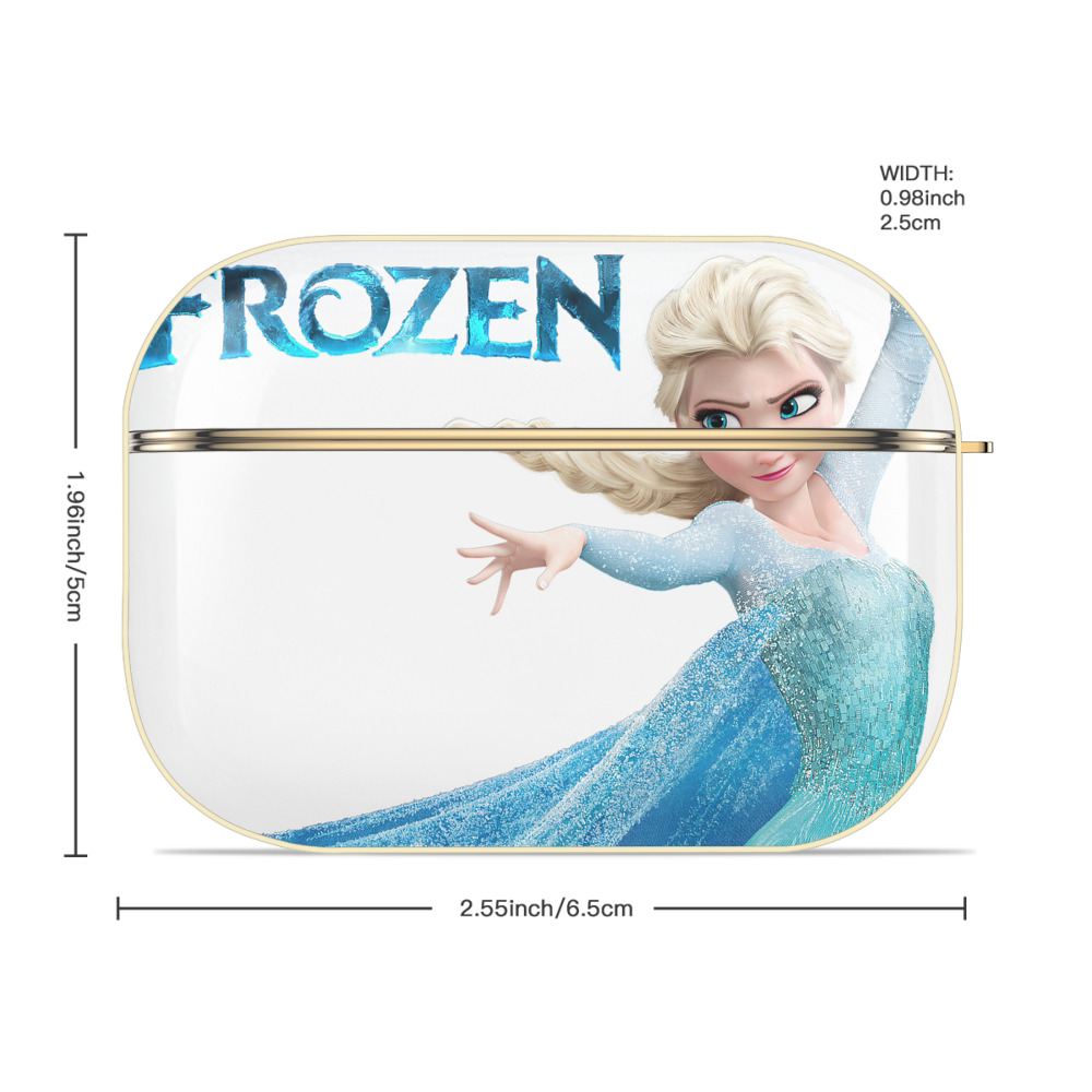 アナと雪の女王 アンナ エルサ Frozen Anna Elsa 【AirPods Pro用】ハードシェル保護ケース｜耐衝撃・防指紋・カラビナ付き商品仕様