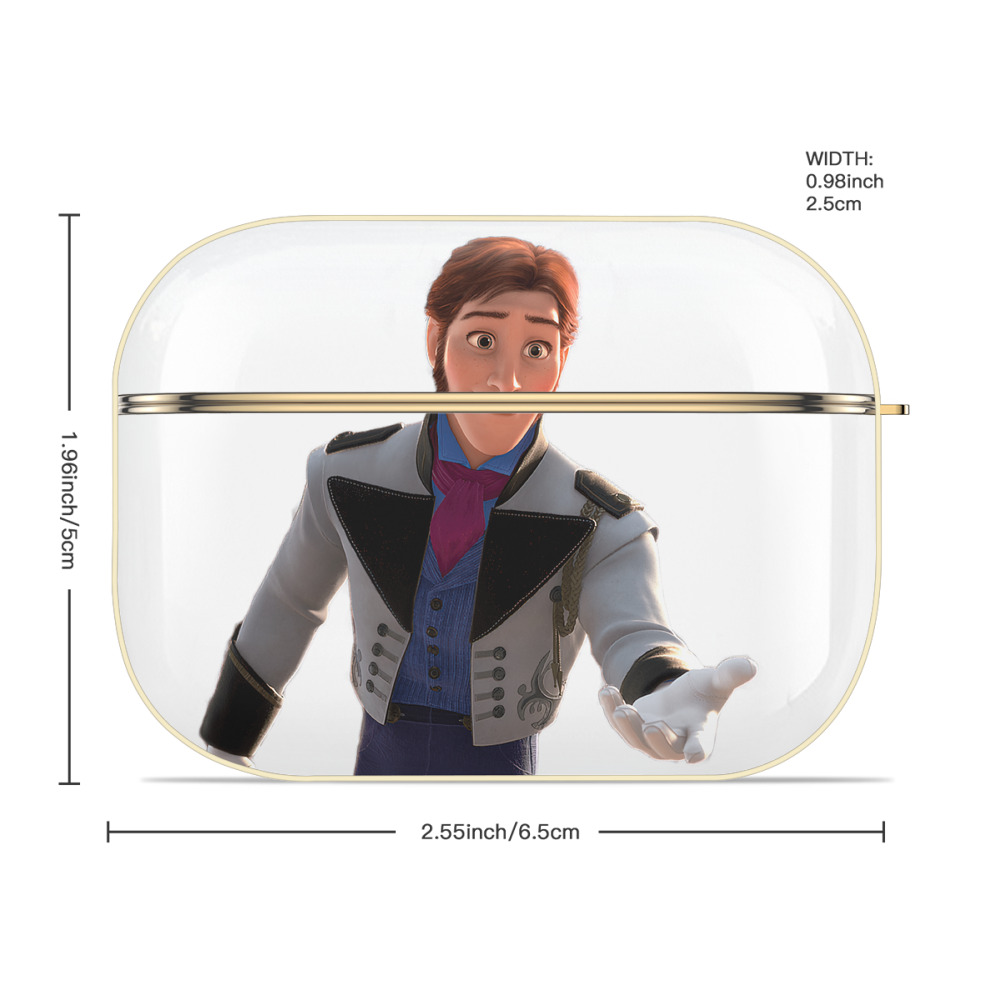 アナと雪の女王 アンナ エルサ Frozen Anna Elsa 【AirPods Pro用】ハードシェル保護ケース｜耐衝撃・防指紋・カラビナ付き商品仕様