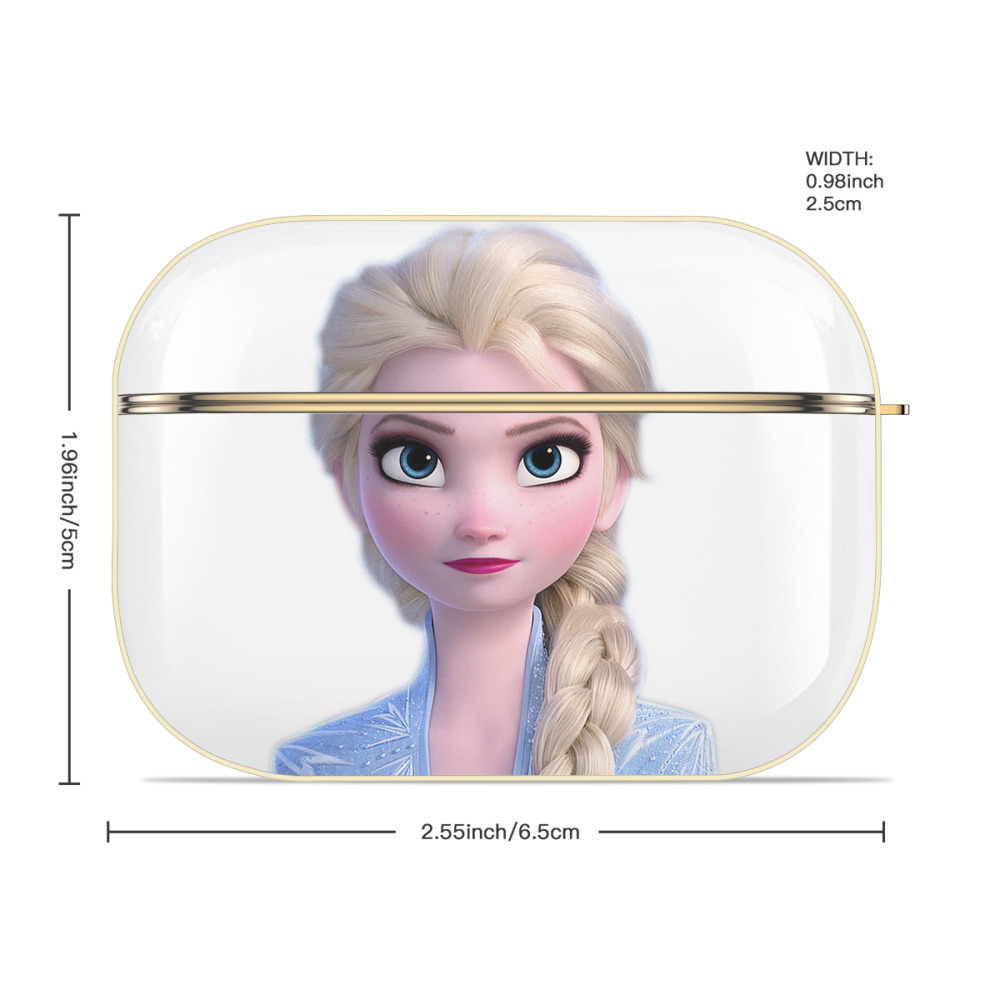 アナと雪の女王 アンナ エルサ Frozen Anna Elsa 【AirPods Pro用】ハードシェル保護ケース｜耐衝撃・防指紋・カラビナ付き商品仕様