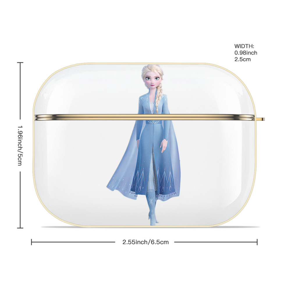 アナと雪の女王 アンナ エルサ Frozen Anna Elsa 【AirPods Pro用】ハードシェル保護ケース｜耐衝撃・防指紋・カラビナ付き商品仕様