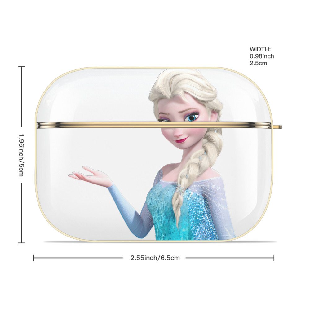 アナと雪の女王 アンナ エルサ Frozen Anna Elsa 【AirPods Pro用】ハードシェル保護ケース｜耐衝撃・防指紋・カラビナ付き商品仕様