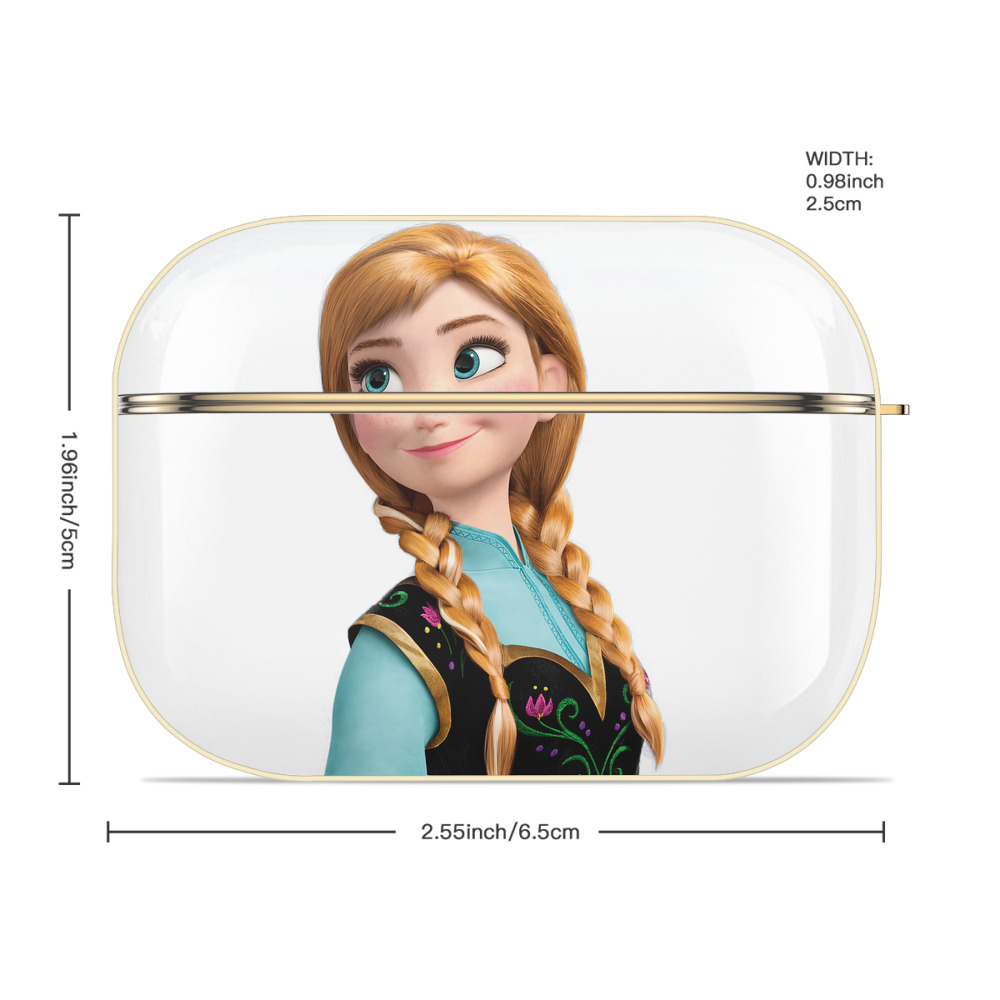 アナと雪の女王 アンナ エルサ Frozen Anna Elsa 【AirPods Pro用】ハードシェル保護ケース｜耐衝撃・防指紋・カラビナ付き商品仕様