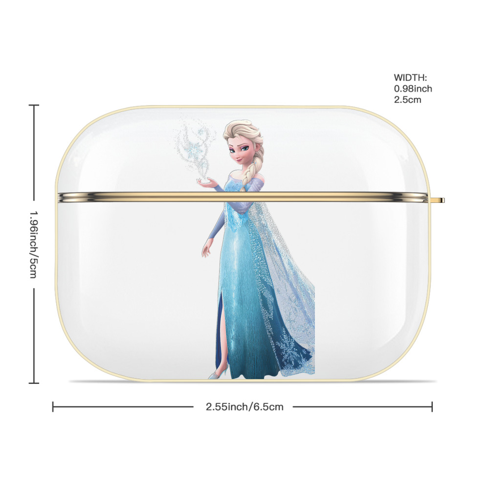 アナと雪の女王 アンナ エルサ Frozen Anna Elsa 【AirPods Pro用】ハードシェル保護ケース｜耐衝撃・防指紋・カラビナ付き商品仕様