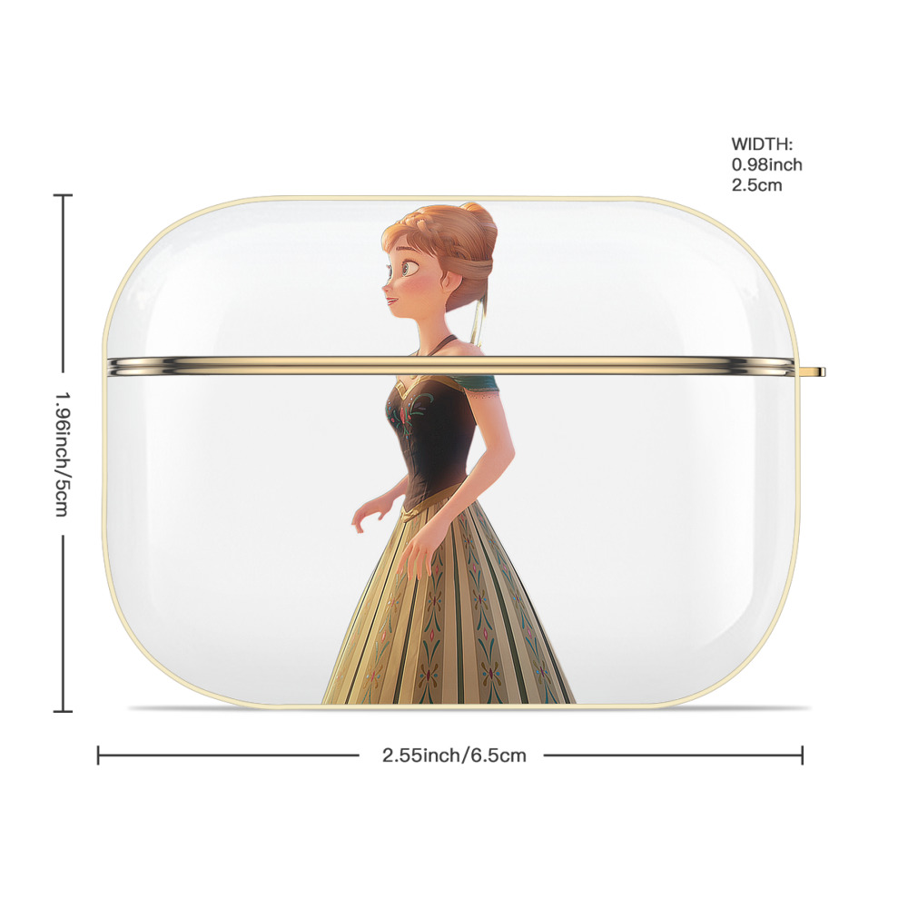 アナと雪の女王 アンナ エルサ Frozen Anna Elsa 【AirPods Pro用】ハードシェル保護ケース｜耐衝撃・防指紋・カラビナ付き商品仕様
