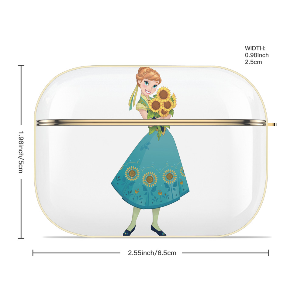 アナと雪の女王 アンナ エルサ Frozen Anna Elsa 【AirPods Pro用】ハードシェル保護ケース｜耐衝撃・防指紋・カラビナ付き商品仕様