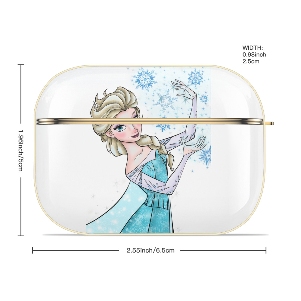 アナと雪の女王 アンナ エルサ Frozen Anna Elsa 【AirPods Pro用】ハードシェル保護ケース｜耐衝撃・防指紋・カラビナ付き商品仕様