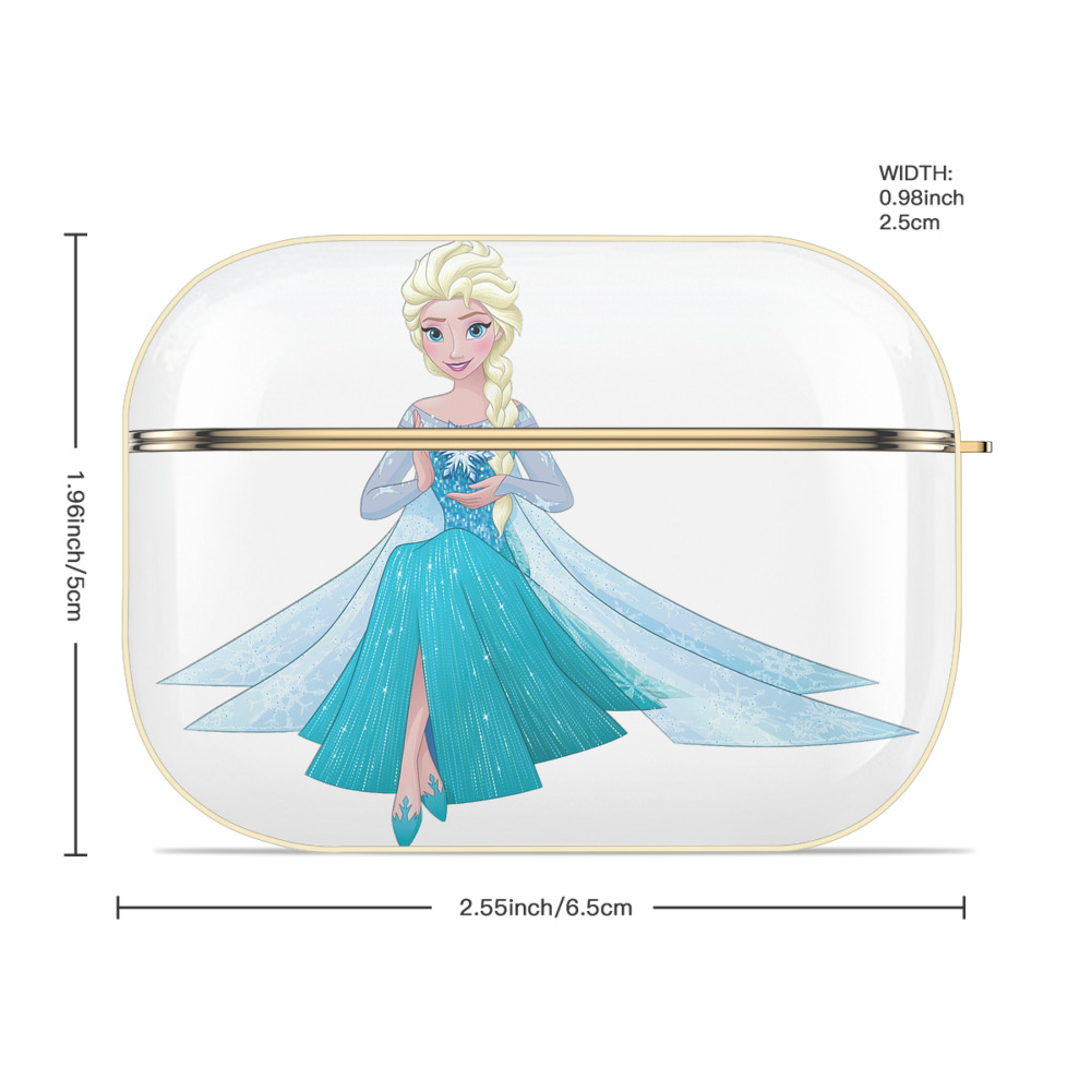 アナと雪の女王 アンナ エルサ Frozen Anna Elsa 【AirPods Pro用】ハードシェル保護ケース｜耐衝撃・防指紋・カラビナ付き商品仕様