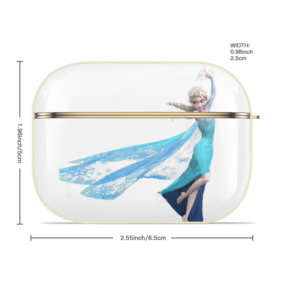 アナと雪の女王 アンナ エルサ Frozen Anna Elsa 【AirPods Pro用】ハードシェル保護ケース｜耐衝撃・防指紋・カラビナ付き商品仕様