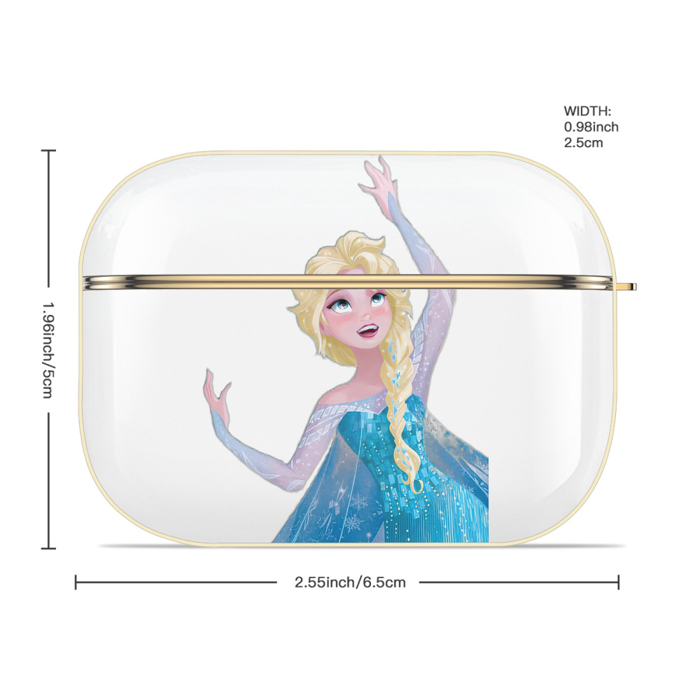 アナと雪の女王 アンナ エルサ Frozen Anna Elsa 【AirPods Pro用】ハードシェル保護ケース｜耐衝撃・防指紋・カラビナ付き商品仕様