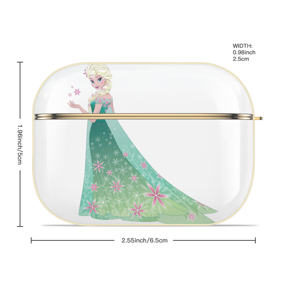 アナと雪の女王 アンナ エルサ Frozen Anna Elsa 【AirPods Pro用】ハードシェル保護ケース｜耐衝撃・防指紋・カラビナ付き商品仕様