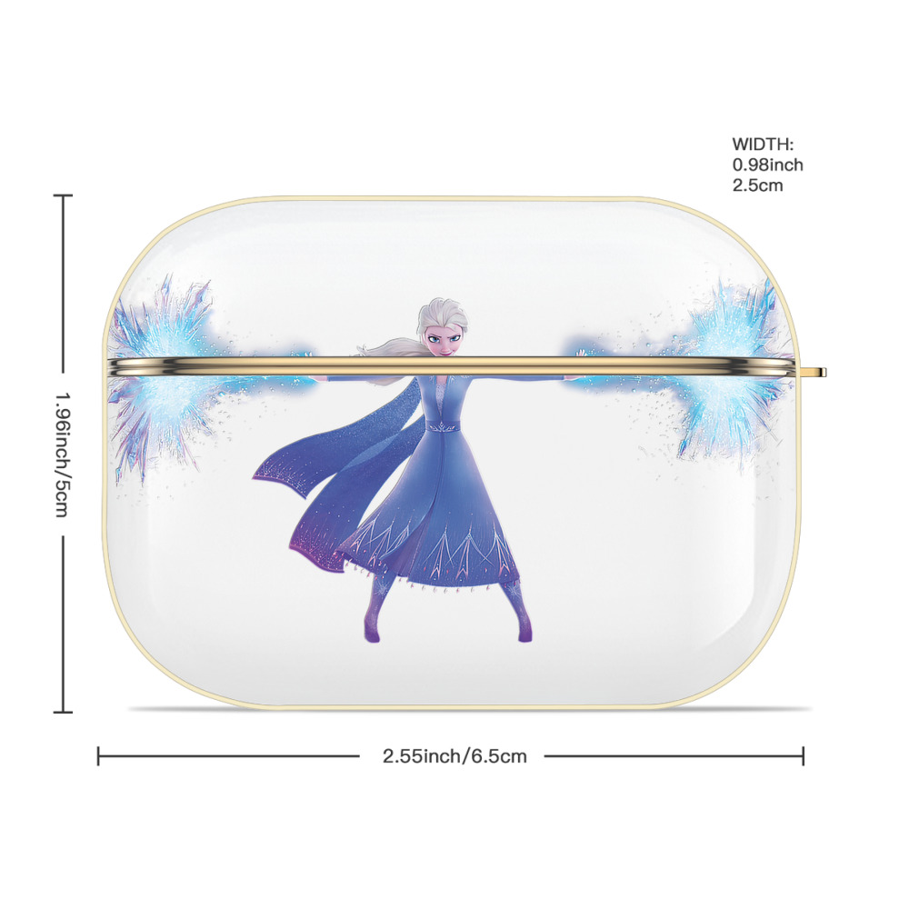 アナと雪の女王 アンナ エルサ Frozen Anna Elsa 【AirPods Pro用】ハードシェル保護ケース｜耐衝撃・防指紋・カラビナ付き商品仕様
