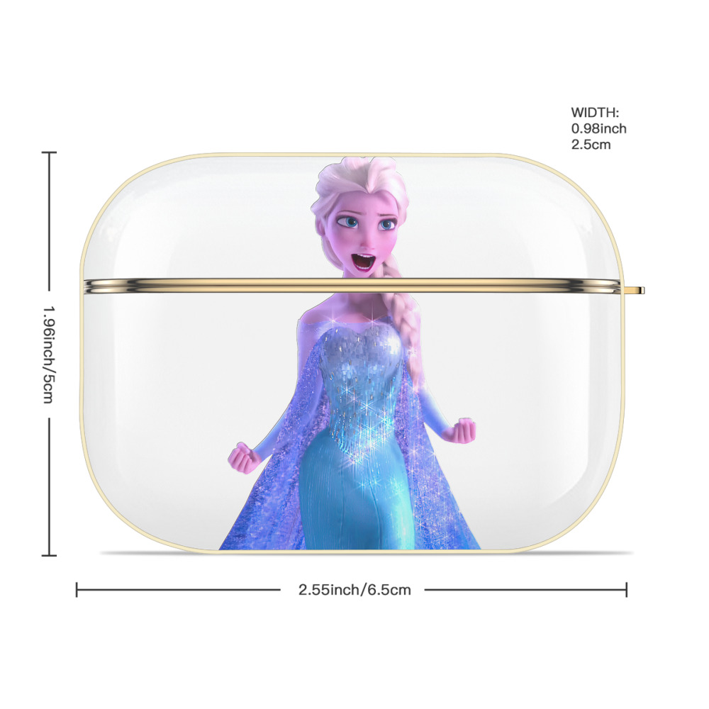 アナと雪の女王 アンナ エルサ Frozen Anna Elsa 【AirPods Pro用】ハードシェル保護ケース｜耐衝撃・防指紋・カラビナ付き商品仕様