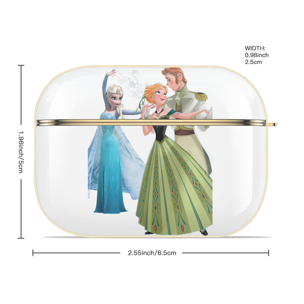 アナと雪の女王 アンナ エルサ Frozen Anna Elsa 【AirPods Pro用】ハードシェル保護ケース｜耐衝撃・防指紋・カラビナ付き商品仕様