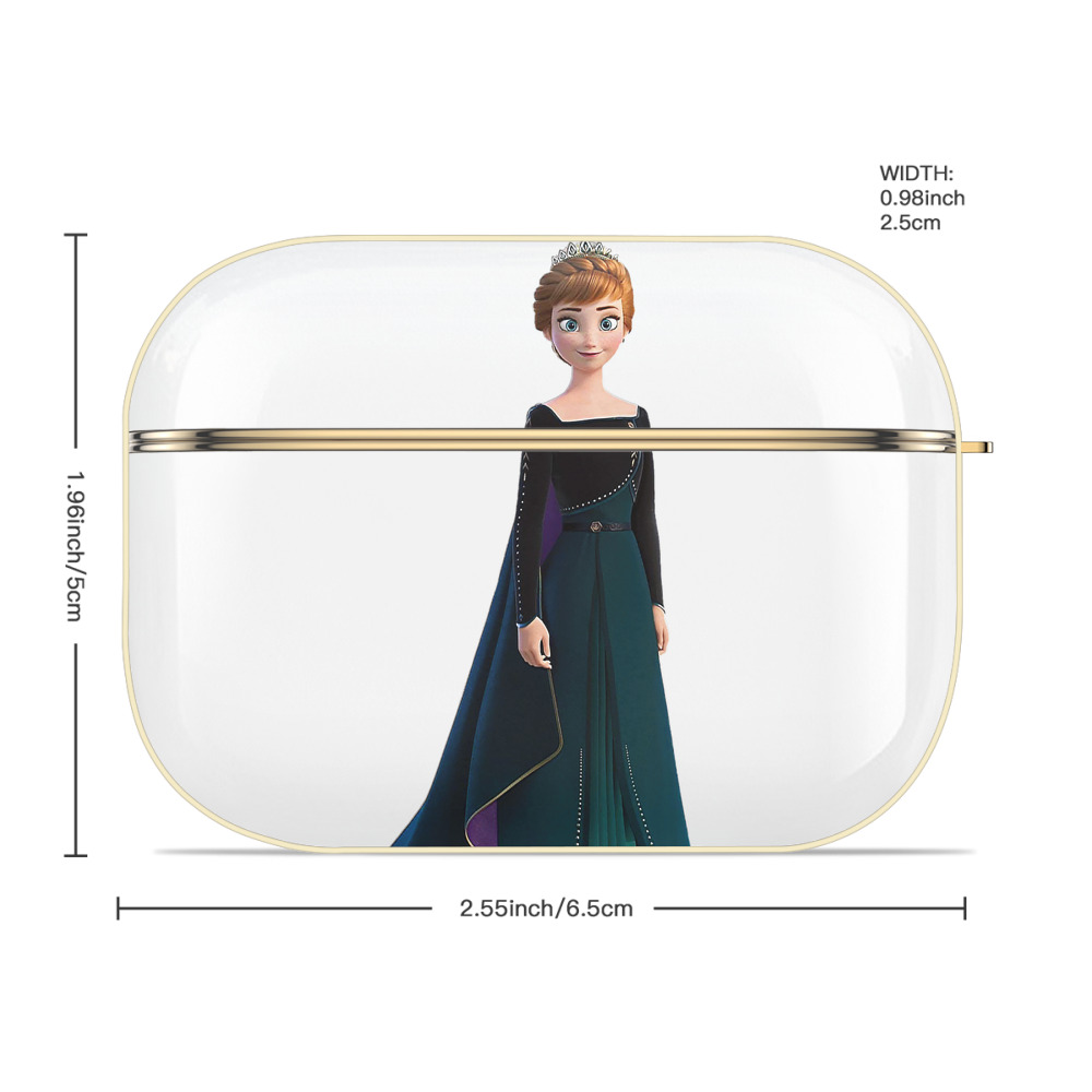 アナと雪の女王 アンナ エルサ Frozen Anna Elsa 【AirPods Pro用】ハードシェル保護ケース｜耐衝撃・防指紋・カラビナ付き商品仕様