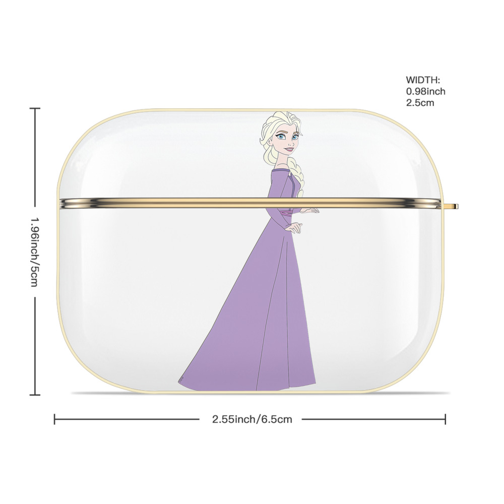 アナと雪の女王 アンナ エルサ Frozen Anna Elsa 【AirPods Pro用】ハードシェル保護ケース｜耐衝撃・防指紋・カラビナ付き商品仕様