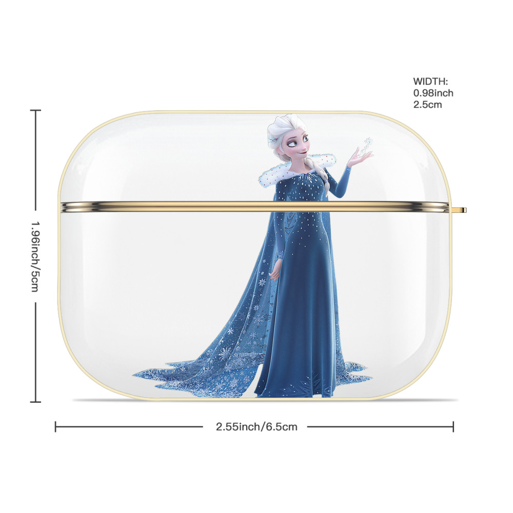 アナと雪の女王 アンナ エルサ Frozen Anna Elsa 【AirPods Pro用】ハードシェル保護ケース｜耐衝撃・防指紋・カラビナ付き商品仕様