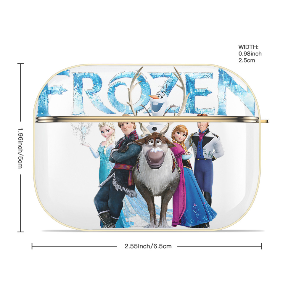 アナと雪の女王 アンナ エルサ Frozen Anna Elsa 【AirPods Pro用】ハードシェル保護ケース｜耐衝撃・防指紋・カラビナ付き商品仕様