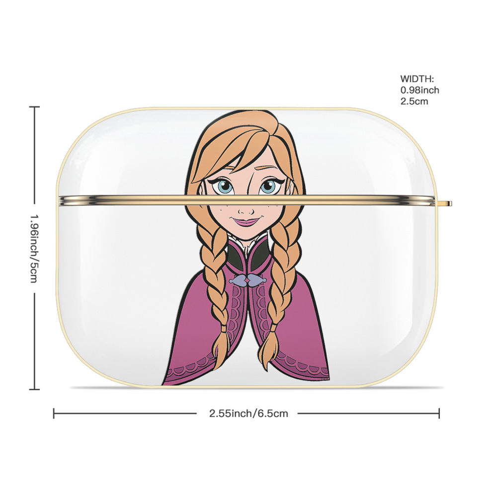 アナと雪の女王 アンナ エルサ Frozen Anna Elsa 【AirPods Pro用】ハードシェル保護ケース｜耐衝撃・防指紋・カラビナ付き商品仕様