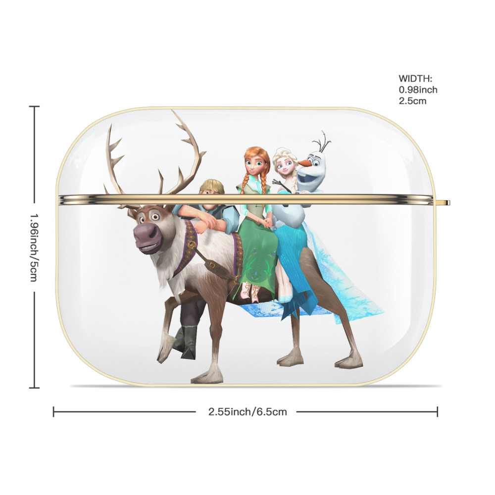 アナと雪の女王 アンナ エルサ Frozen Anna Elsa 【AirPods Pro用】ハードシェル保護ケース｜耐衝撃・防指紋・カラビナ付き商品仕様