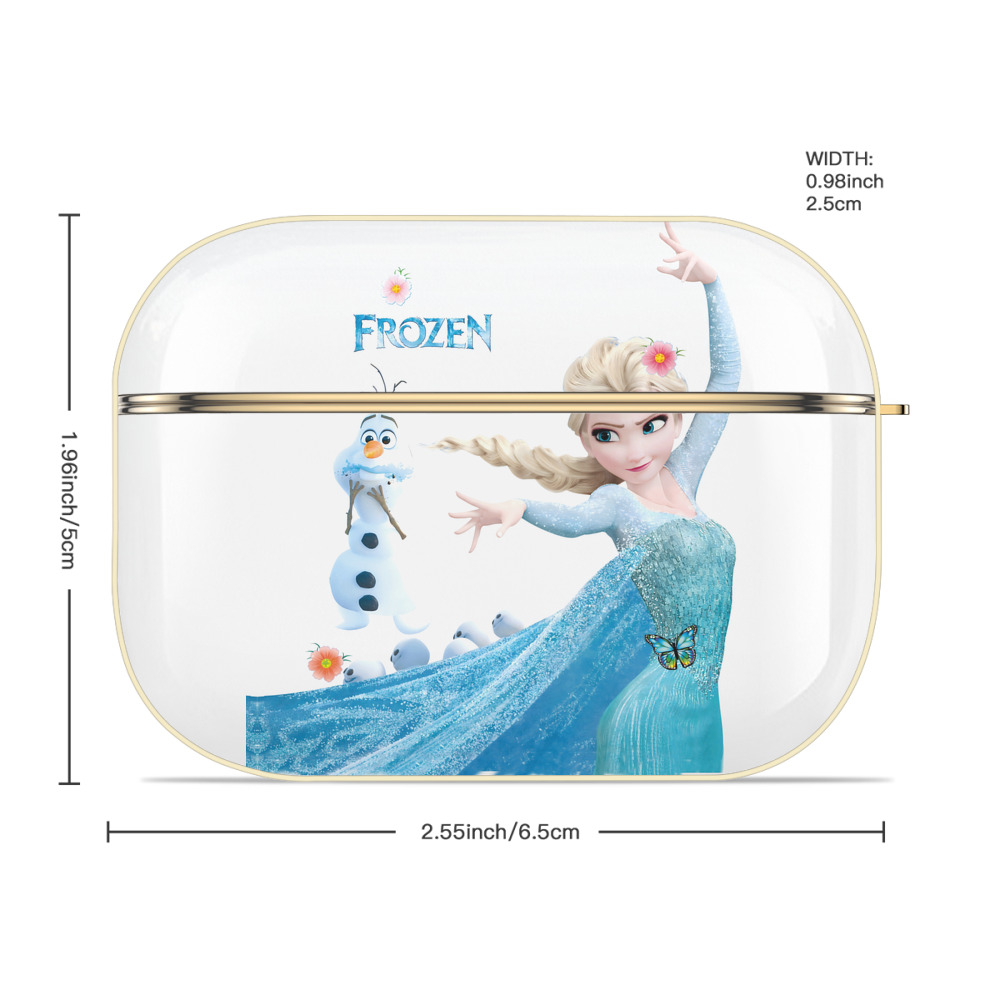 アナと雪の女王 アンナ エルサ Frozen Anna Elsa 【AirPods Pro用】ハードシェル保護ケース｜耐衝撃・防指紋・カラビナ付き商品仕様