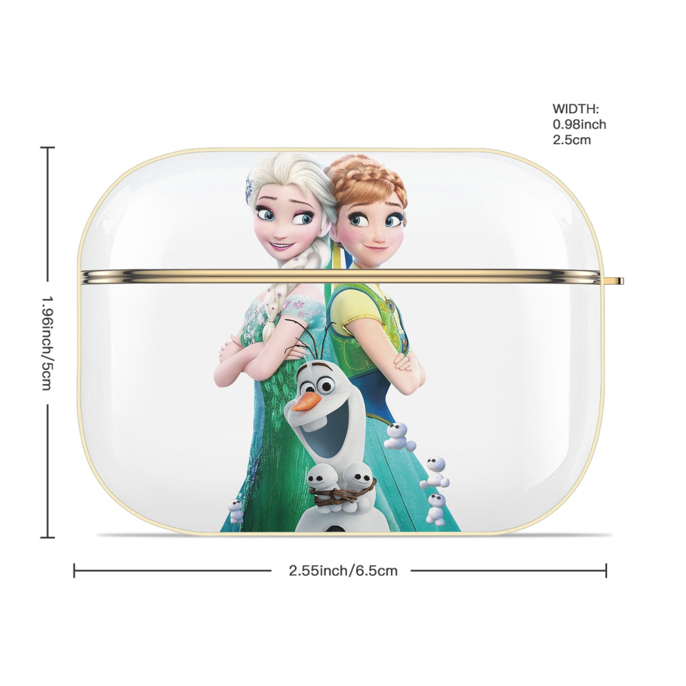 アナと雪の女王 アンナ エルサ Frozen Anna Elsa 【AirPods Pro用】ハードシェル保護ケース｜耐衝撃・防指紋・カラビナ付き商品仕様