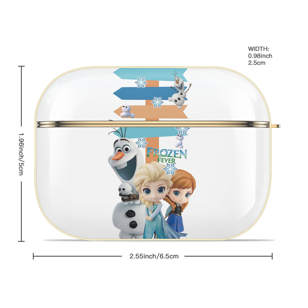 アナと雪の女王 アンナ エルサ Frozen Anna Elsa 【AirPods Pro用】ハードシェル保護ケース｜耐衝撃・防指紋・カラビナ付き商品仕様