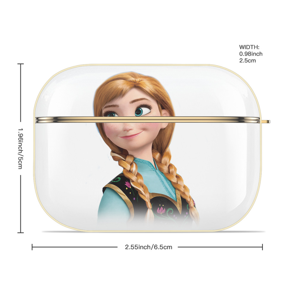 アナと雪の女王 アンナ エルサ Frozen Anna Elsa 【AirPods Pro用】ハードシェル保護ケース｜耐衝撃・防指紋・カラビナ付き商品仕様
