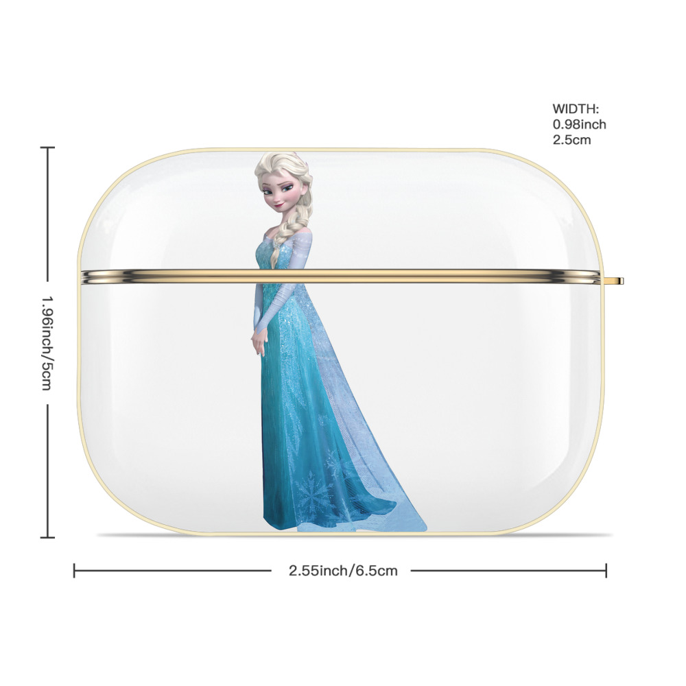 アナと雪の女王 アンナ エルサ Frozen Anna Elsa 【AirPods Pro用】ハードシェル保護ケース｜耐衝撃・防指紋・カラビナ付き商品仕様
