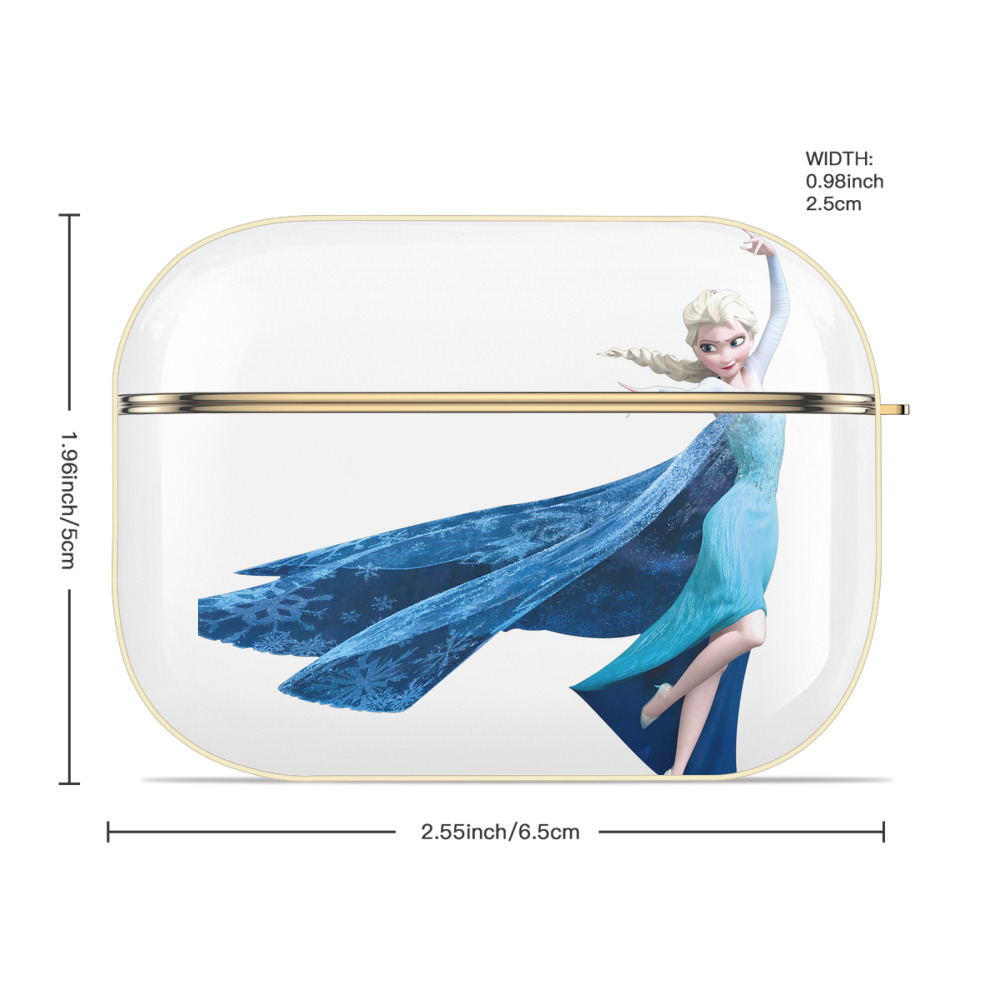 アナと雪の女王 アンナ エルサ Frozen Anna Elsa 【AirPods Pro用】ハードシェル保護ケース｜耐衝撃・防指紋・カラビナ付き商品仕様