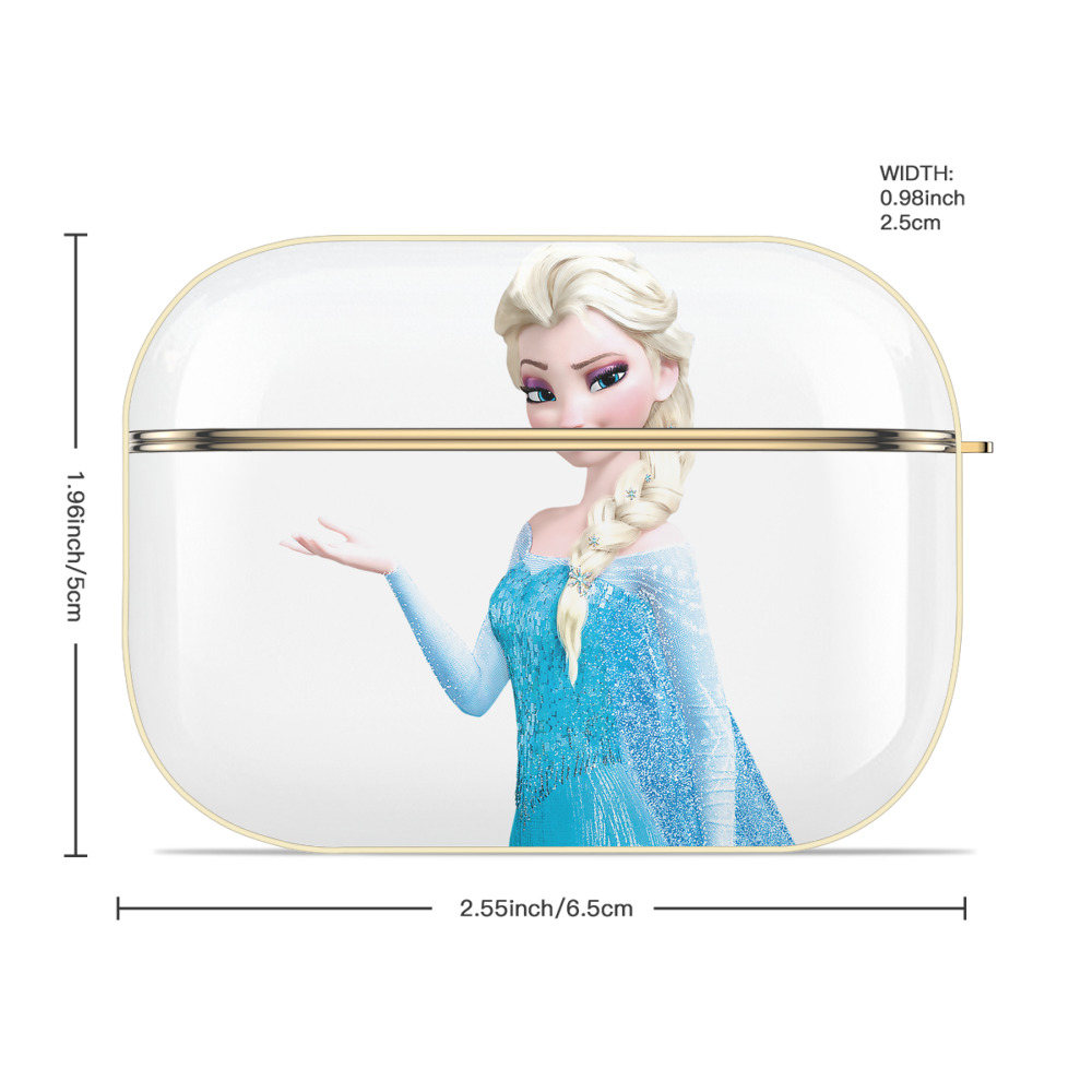 アナと雪の女王 アンナ エルサ Frozen Anna Elsa 【AirPods Pro用】ハードシェル保護ケース｜耐衝撃・防指紋・カラビナ付き商品仕様