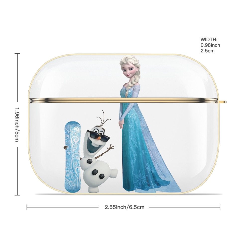 アナと雪の女王 アンナ エルサ Frozen Anna Elsa 【AirPods Pro用】ハードシェル保護ケース｜耐衝撃・防指紋・カラビナ付き商品仕様
