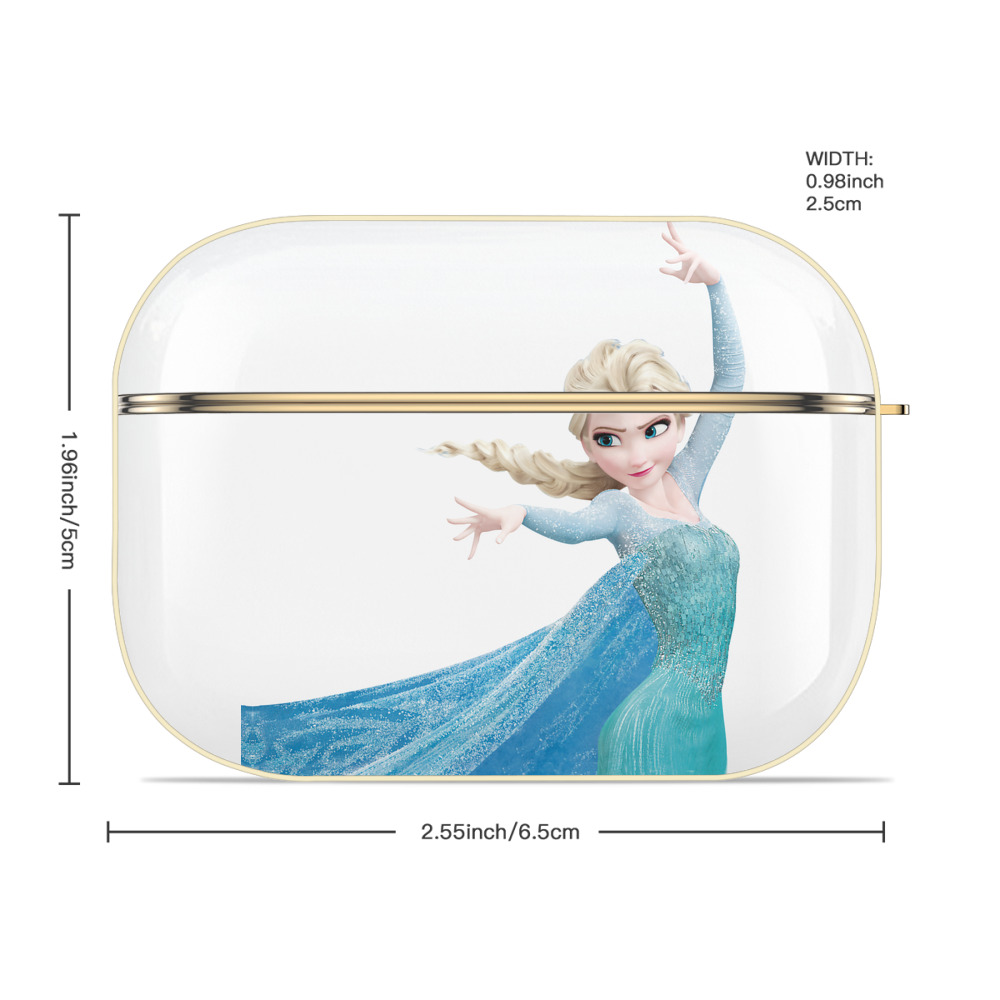 アナと雪の女王 アンナ エルサ Frozen Anna Elsa 【AirPods Pro用】ハードシェル保護ケース｜耐衝撃・防指紋・カラビナ付き商品仕様