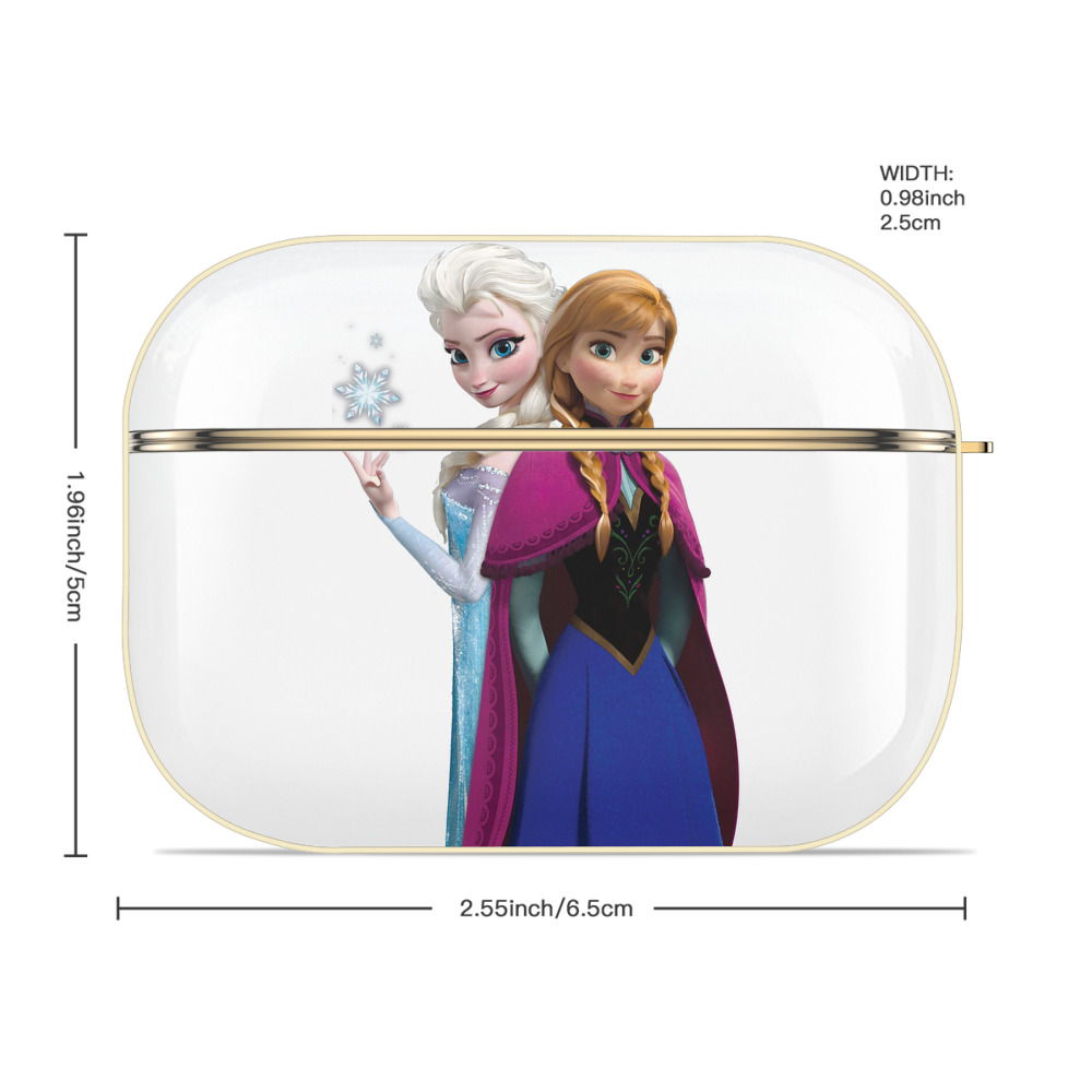 アナと雪の女王 アンナ エルサ Frozen Anna Elsa 【AirPods Pro用】ハードシェル保護ケース｜耐衝撃・防指紋・カラビナ付き商品仕様