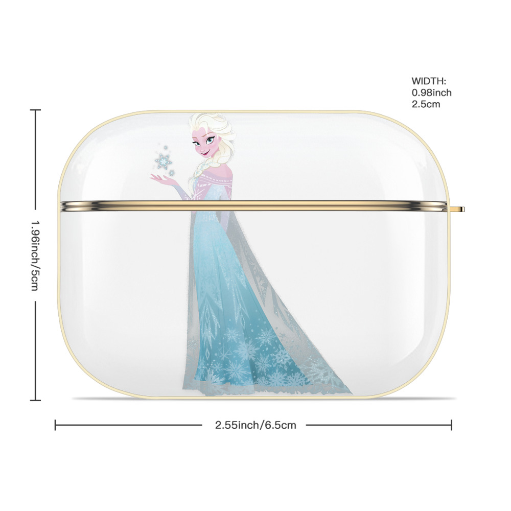 アナと雪の女王 アンナ エルサ Frozen Anna Elsa 【AirPods Pro用】ハードシェル保護ケース｜耐衝撃・防指紋・カラビナ付き商品仕様