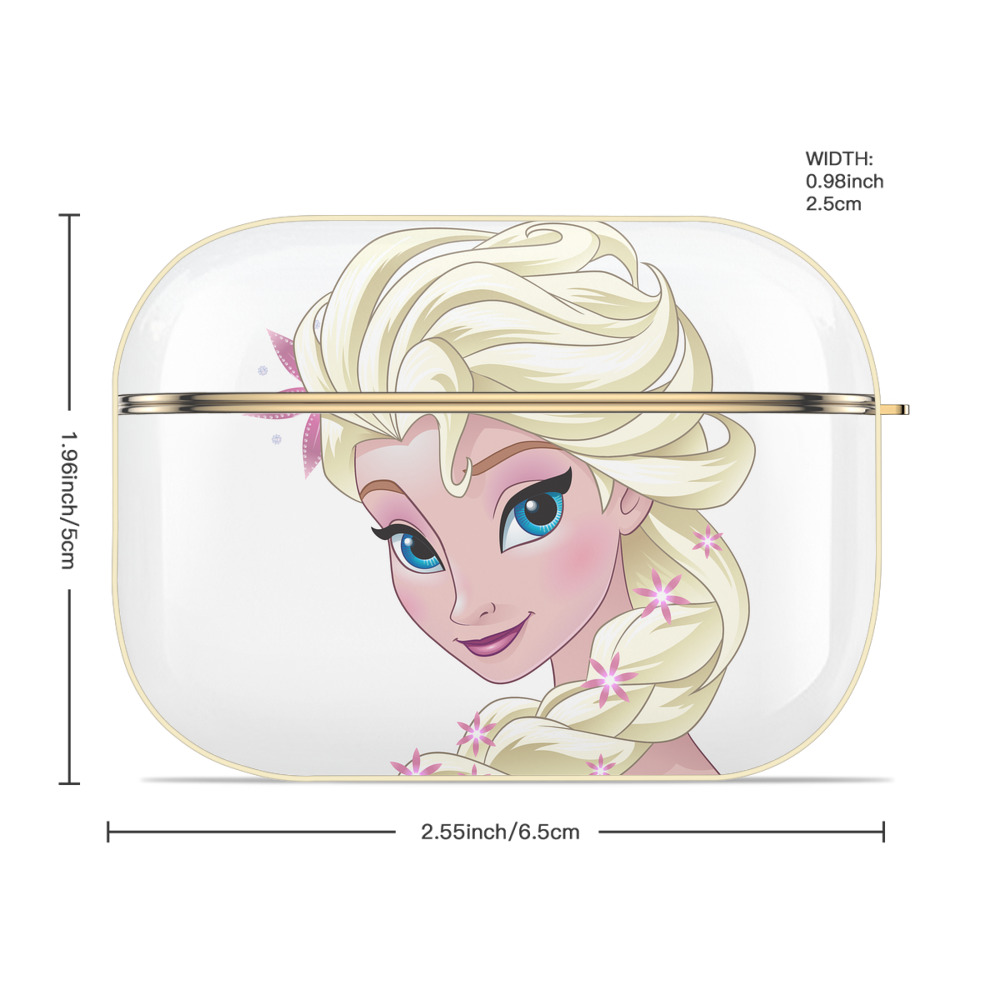 アナと雪の女王 アンナ エルサ Frozen Anna Elsa 【AirPods Pro用】ハードシェル保護ケース｜耐衝撃・防指紋・カラビナ付き商品仕様