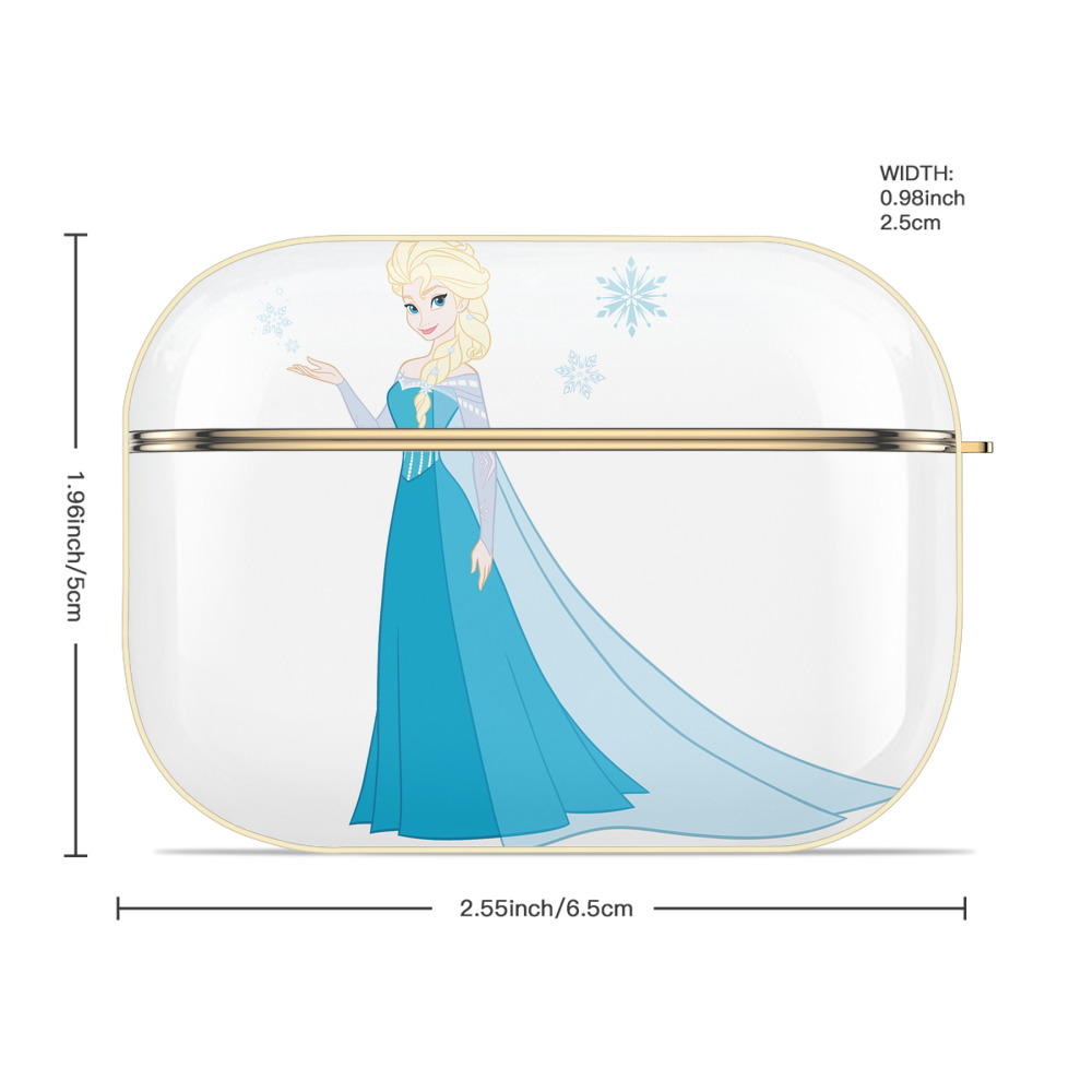 アナと雪の女王 アンナ エルサ Frozen Anna Elsa 【AirPods Pro用】ハードシェル保護ケース｜耐衝撃・防指紋・カラビナ付き商品仕様
